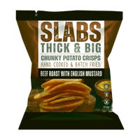 SLABS BEEF ROAST & ENGLISH MUSTARD 160g (5.6oz) huge sharing bag