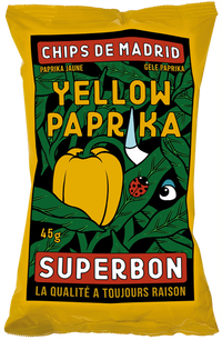 Superbon Chips Yellow Paprika 45g (1.6oz) single serve bag