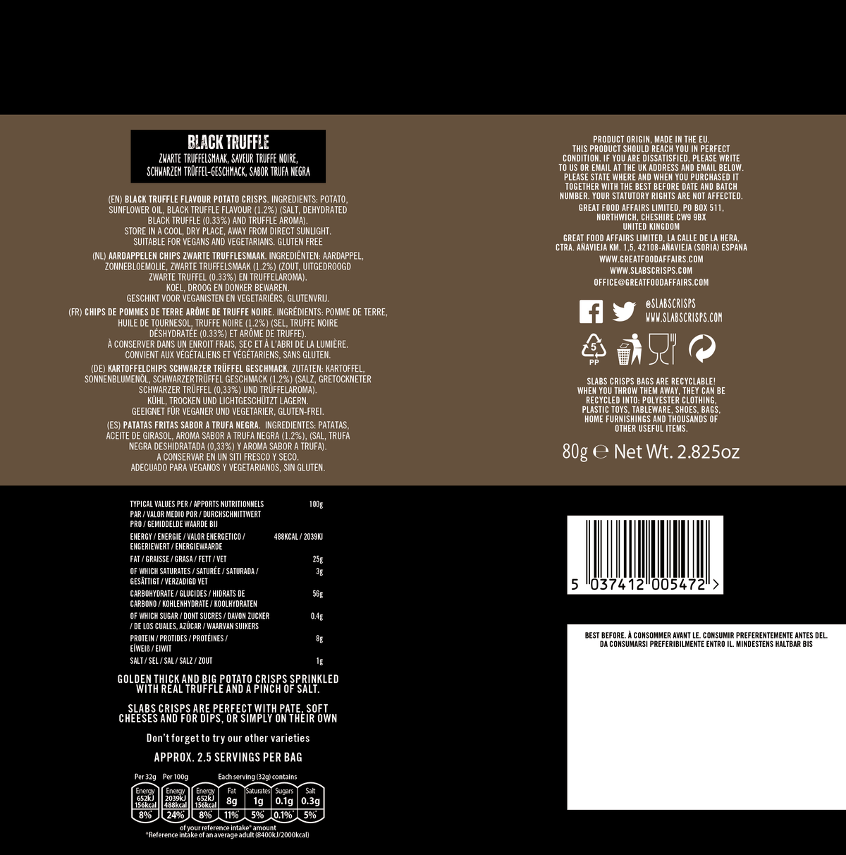 BLACK TRUFFLE 80g (2.8oz) big bag