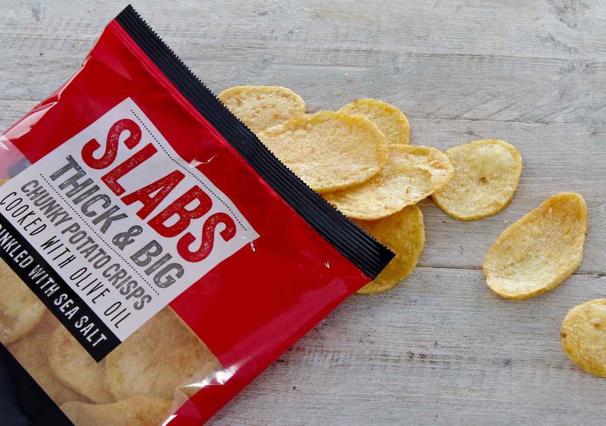 SLABS SLIGHTLY SEA SALTED 80g (2.8oz) box of 14 bags