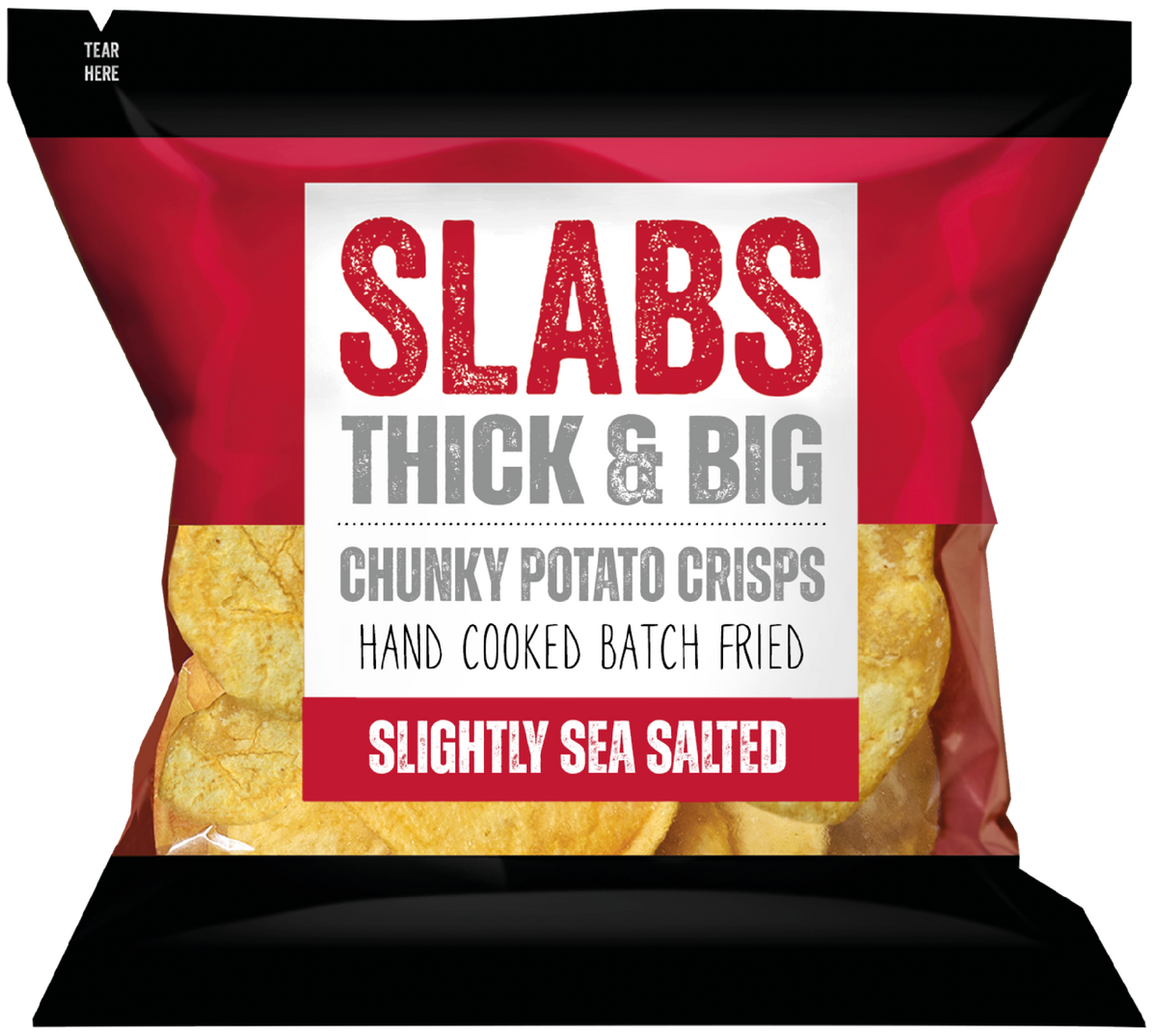 SLABS SLIGHTLY SEA SALTED 80g (2.8oz) box of 14 bags