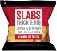 SLABS SLIGHTLY SEA SALTED 80g (2.8oz) box of 14 bags