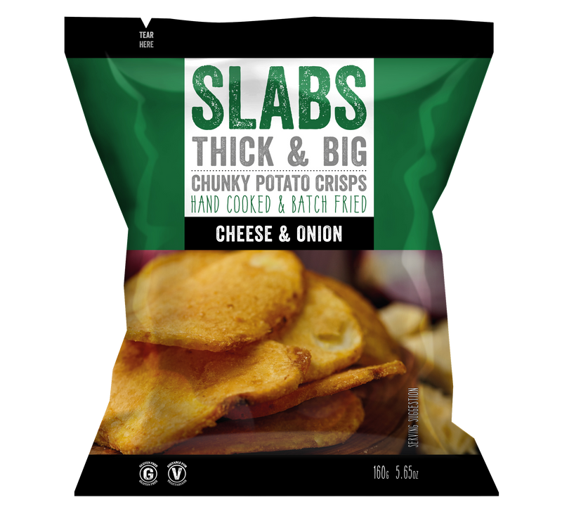 SLABS CHEESE & ONION 160g (5.6oz) huge sharing bag