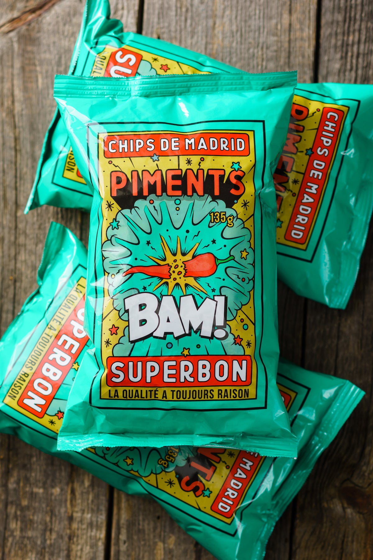 Superbon Chips Pimento 135g (4.8oz) sharing bags