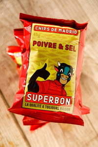 Superbon Chips Salt & Pepper 135g (4.8oz) sharing bag