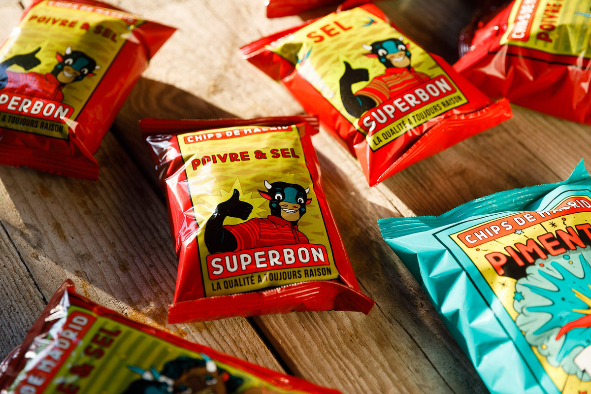 Superbon Chips Salt & Pepper 45g (1.6oz) single serve bag