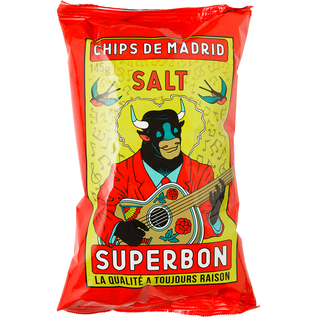 Superbon Chips Salt 135g (5oz) sharing bag