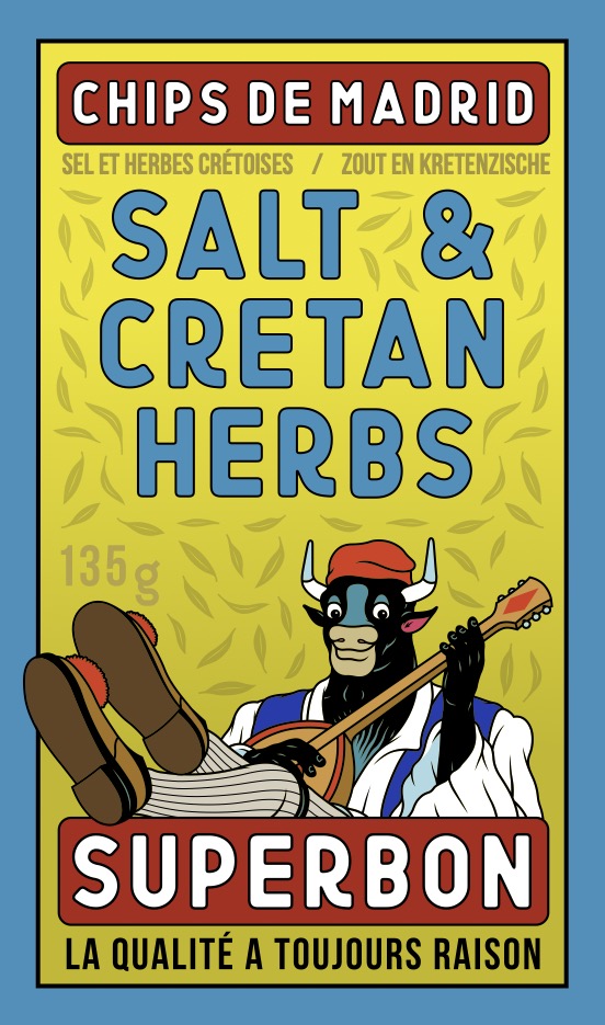 Superbon Salt & Cretan Herbs 135g (4.8oz) sharing bags