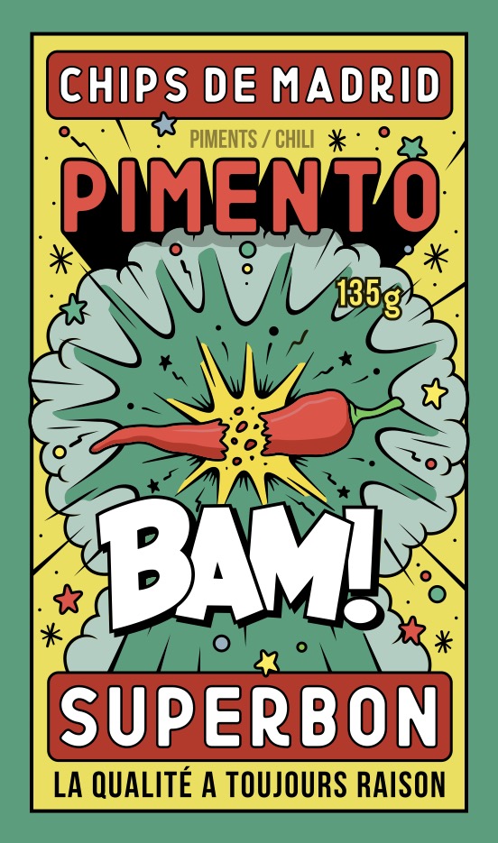 Superbon Chips Pimento 135g (4.8oz) sharing bags