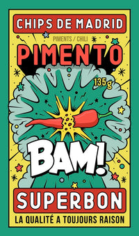 Superbon Chips Pimento 135g (4.8oz) sharing bags