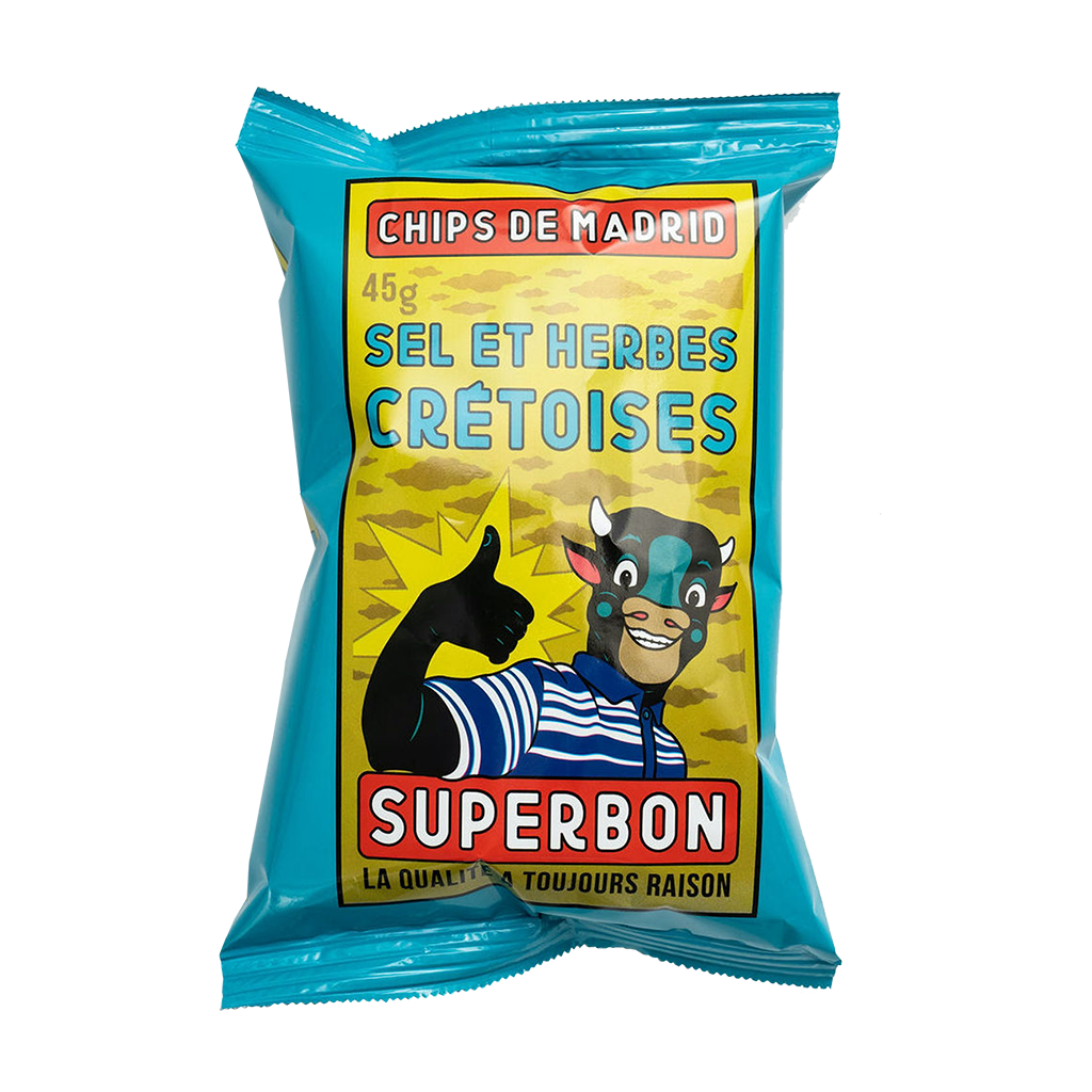 Superbon Salt & Cretan Herbs 45g (1.6oz) single serve bags