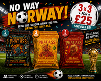 NO-WAY NORWAY; A KILO OF CRISPS for £25!