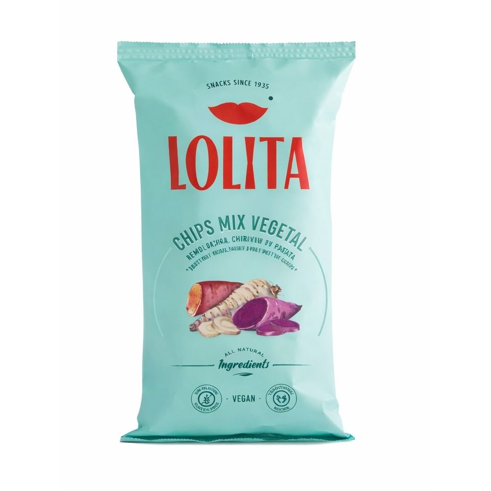 Lolita Mixed Veg Crisps 90g Large Bag