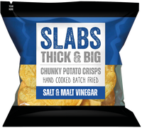 SLABS SALT & MALT VINEGAR 80g (2.8oz) box of 8 bags