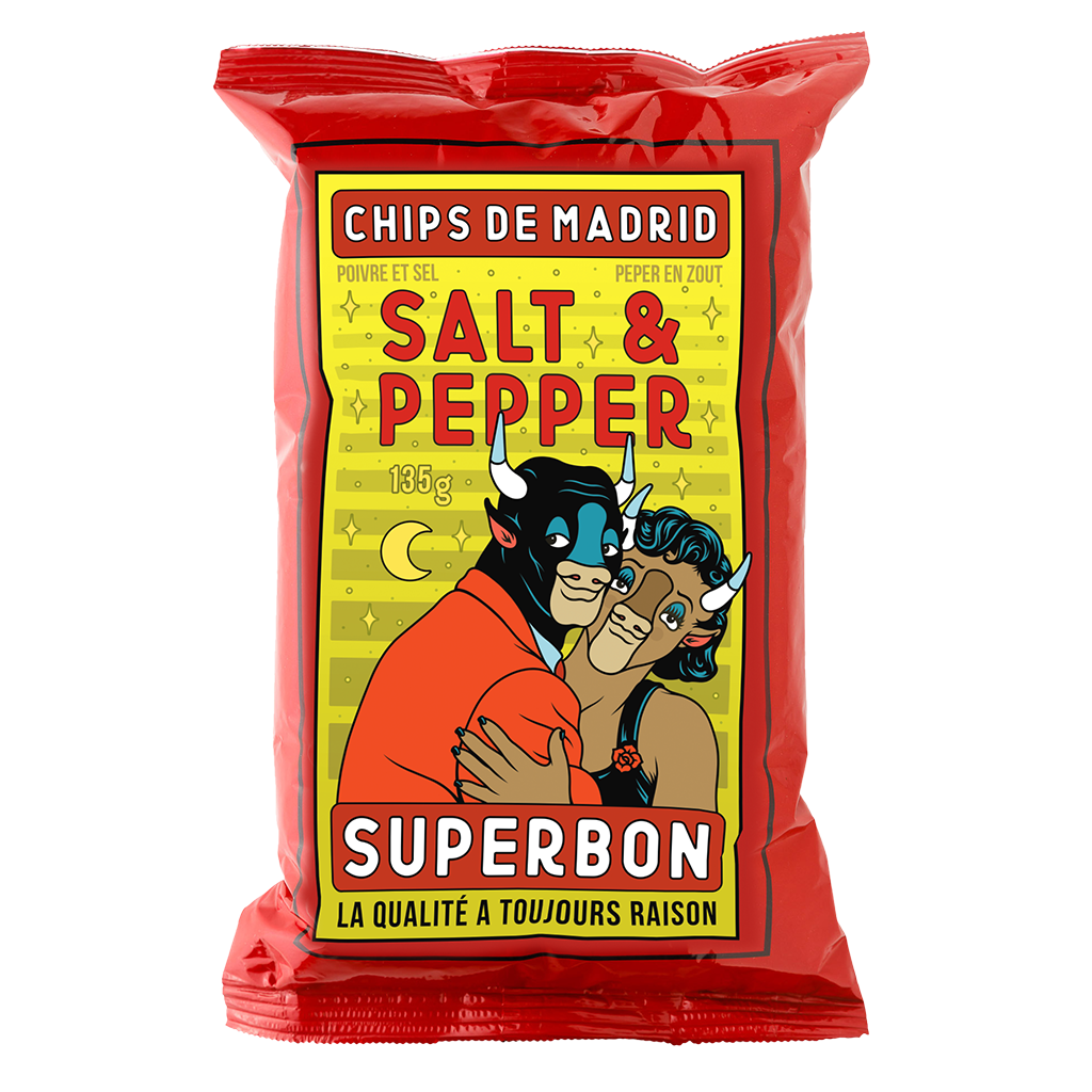 Superbon Chips Salt & Pepper 135g (4.8oz) sharing bag