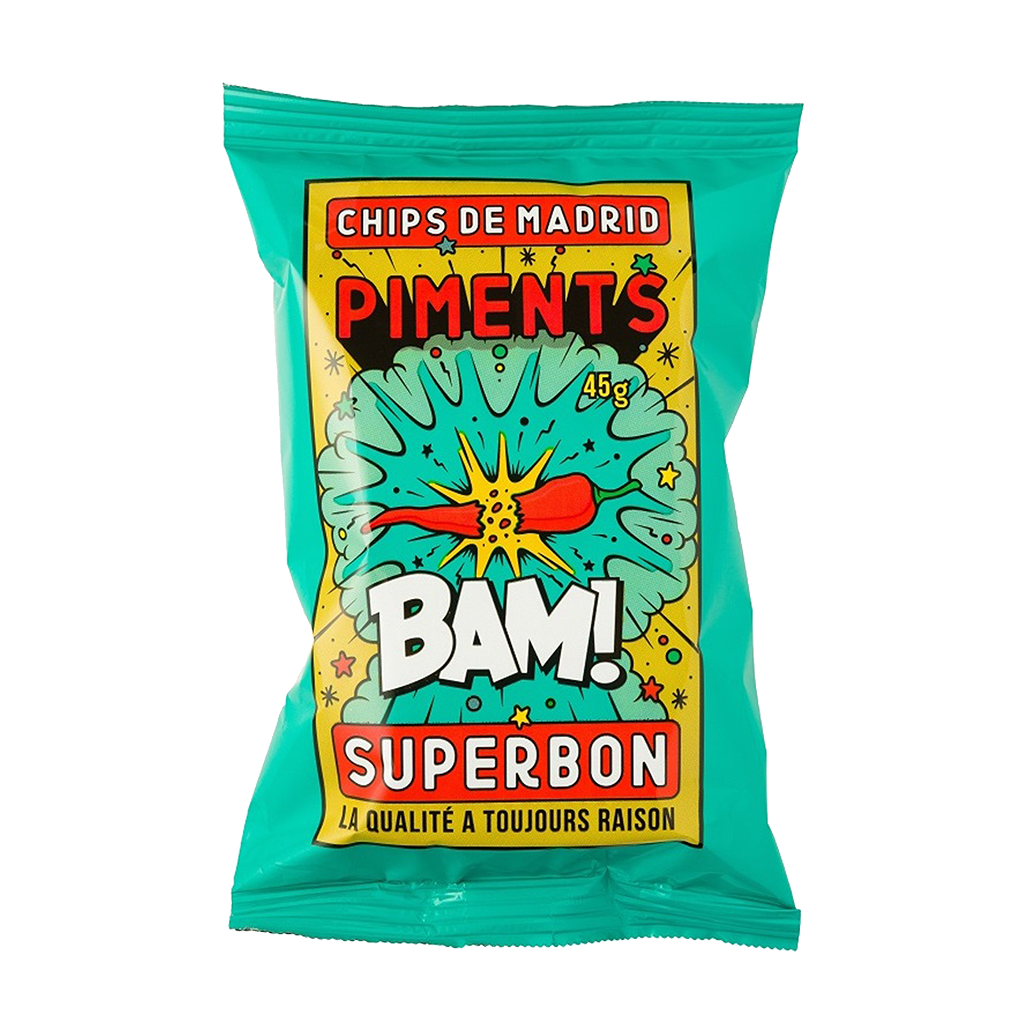 Superbon Chips Pimento 45g (1.6oz) single serve bag